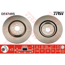 ALFA ÖN FREN DİSK TAKIMI 147/GT/156  3.2 GTA 